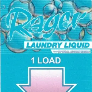 Rager Laundry Liquid dispenser sticker