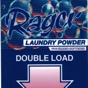 Rager Laundry powder dispenser sticker
